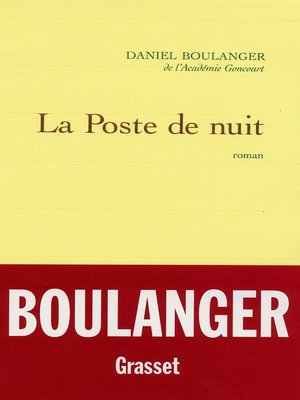 cover image of La poste de nuit